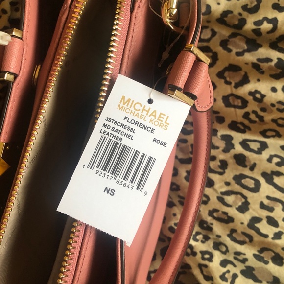 COPY - MICHAEL KORS FLORENCE MD SATCHEL ROSE NWT - Picture 6 of 6